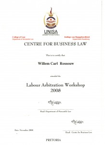 UNISA Labour Court Workshop